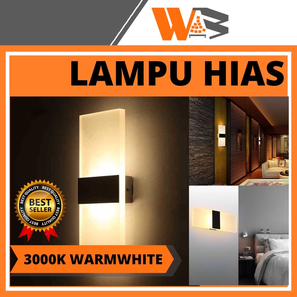 COD Lampu Tidur Aesthetic Dekorasi Kamar Tidur Lampu Led Hias Dinding Unik Dekor Warm White 3W B09