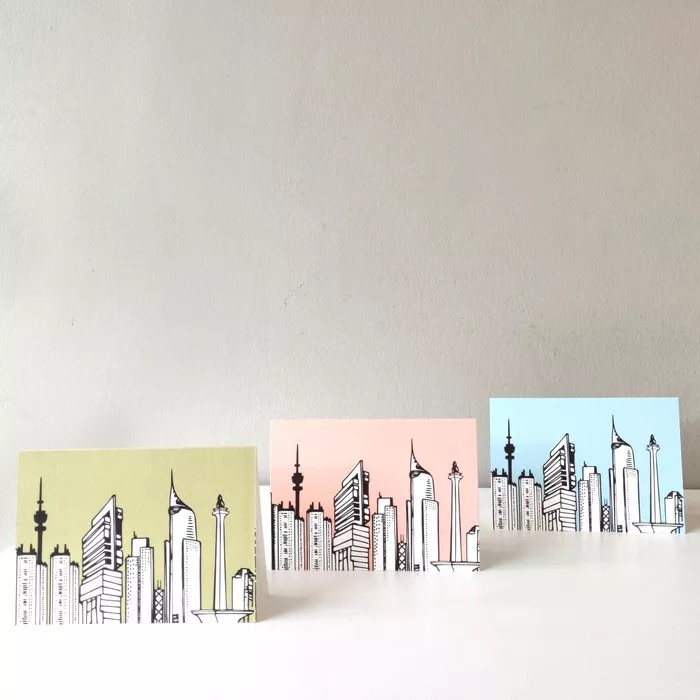

Blank Greeting Card Jakarta Canvas Living