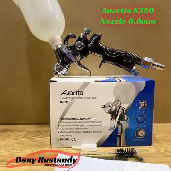 ttu spray gun mini hvlp auarita k350 nozzle 08mm limited