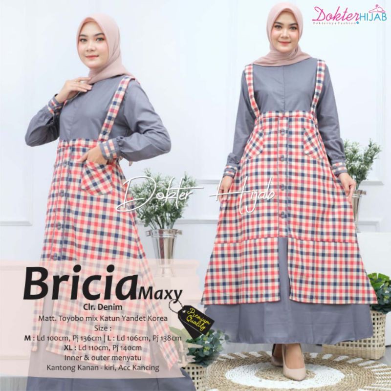 Bricia Gamis Wanita Kotak-Kotak