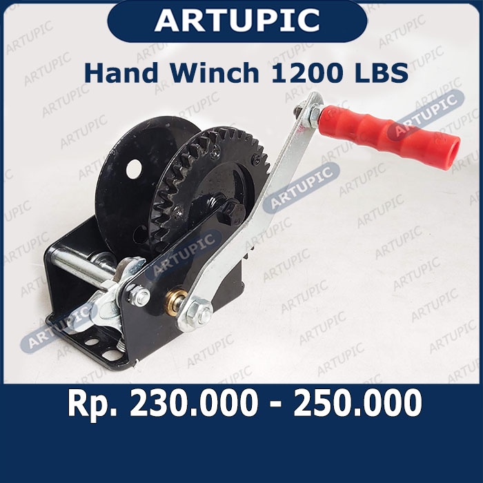 Hand Winch 1200 LBS Handwinch Katrol Kerekan Tangan Pengatur Jalur Nipple Dan Sebagainya