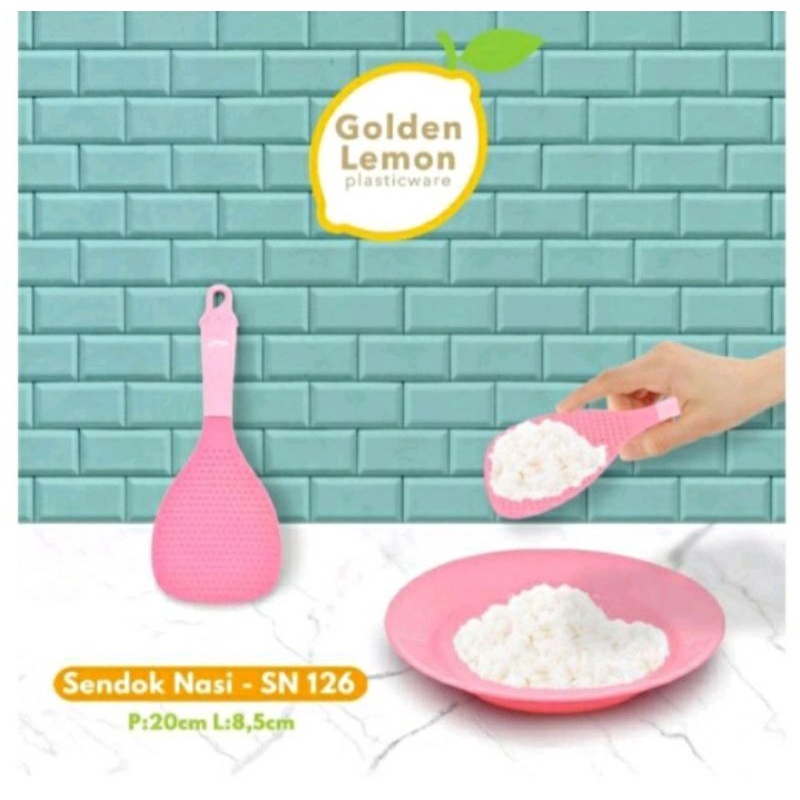 sendok nasi golden lemon/centing nasi golden sunkist
