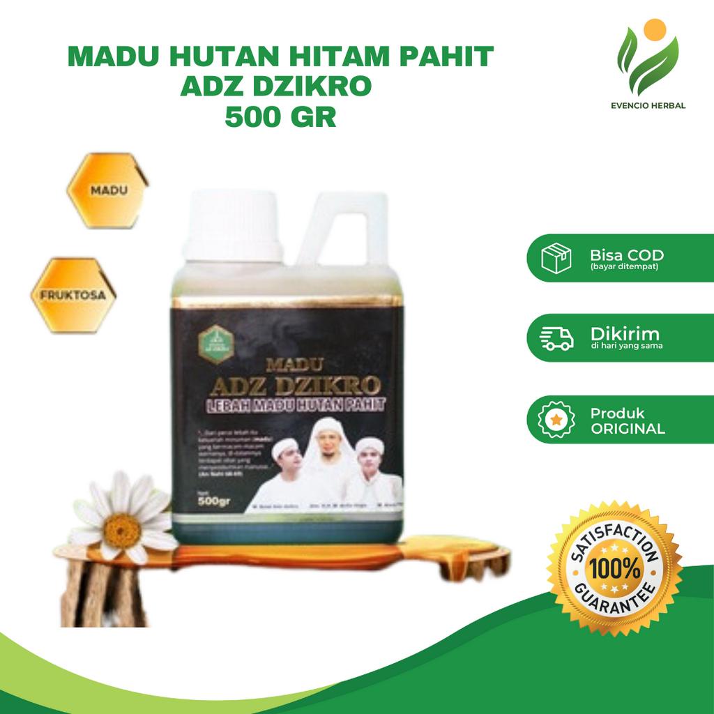 

ADZ DZIKRO Madu Kesehatan Hutan Hitam Pahit 500 Gram