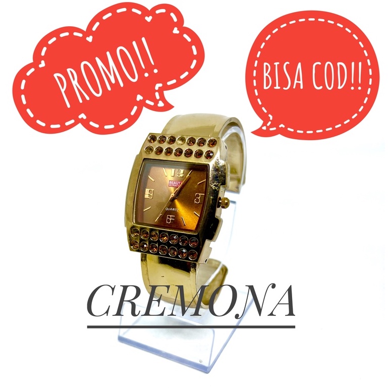 CREMONA Jam Tangan Wanita Cewek Import Fashion Analog Model Gelang Murah