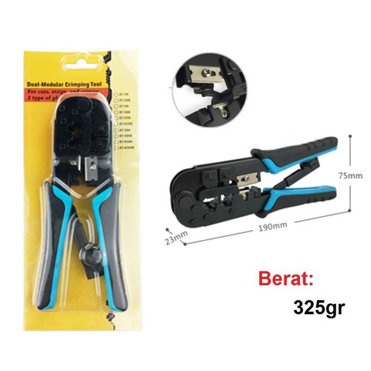 Crimping Tool Telecom RJ45 RJ11 RJ12 LAN Network Strip Cutter hand 8P 6P CAT5 CAT6 Punch LSA HT-568R