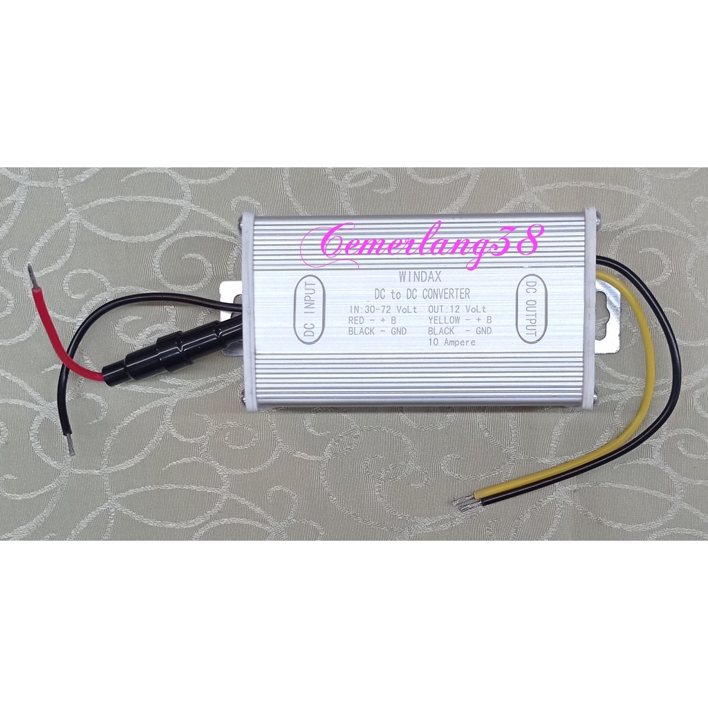 DC DC CONVERTER PII 30V - 72V TO 12V 10A STEP DOWN 10 A