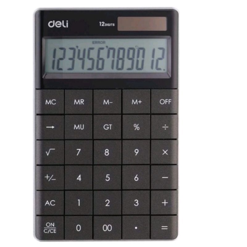 

Calkulator Deli E1589 Calculator/Kalkulator Black (Desktop Kalkulator Fancy keren)