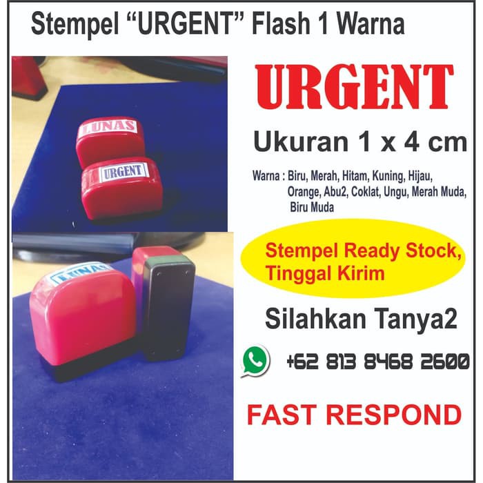 

Stempel Urgent Flash 1 Warna