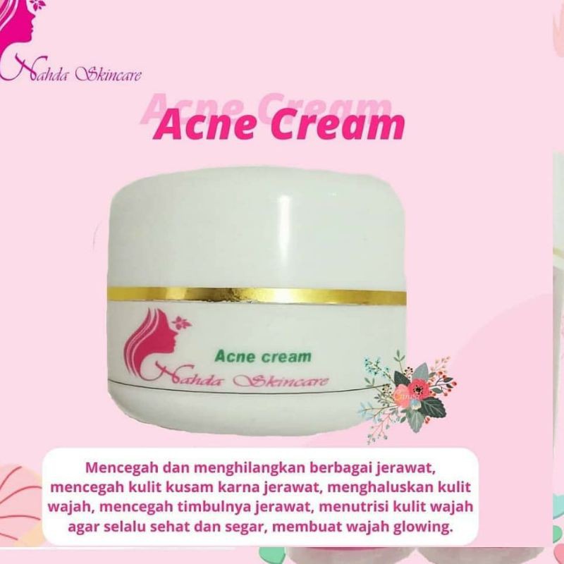 Night cream acne atau cream malam acne nahda skincare