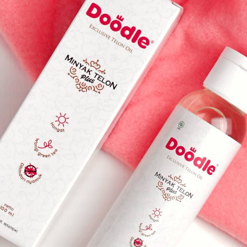 Minyak Telon Doodle 100 ml Minyak Telon Bayi Bisa Untuk Kulit Sensitif Anti Nyamuk BPOM Halal Wangi 