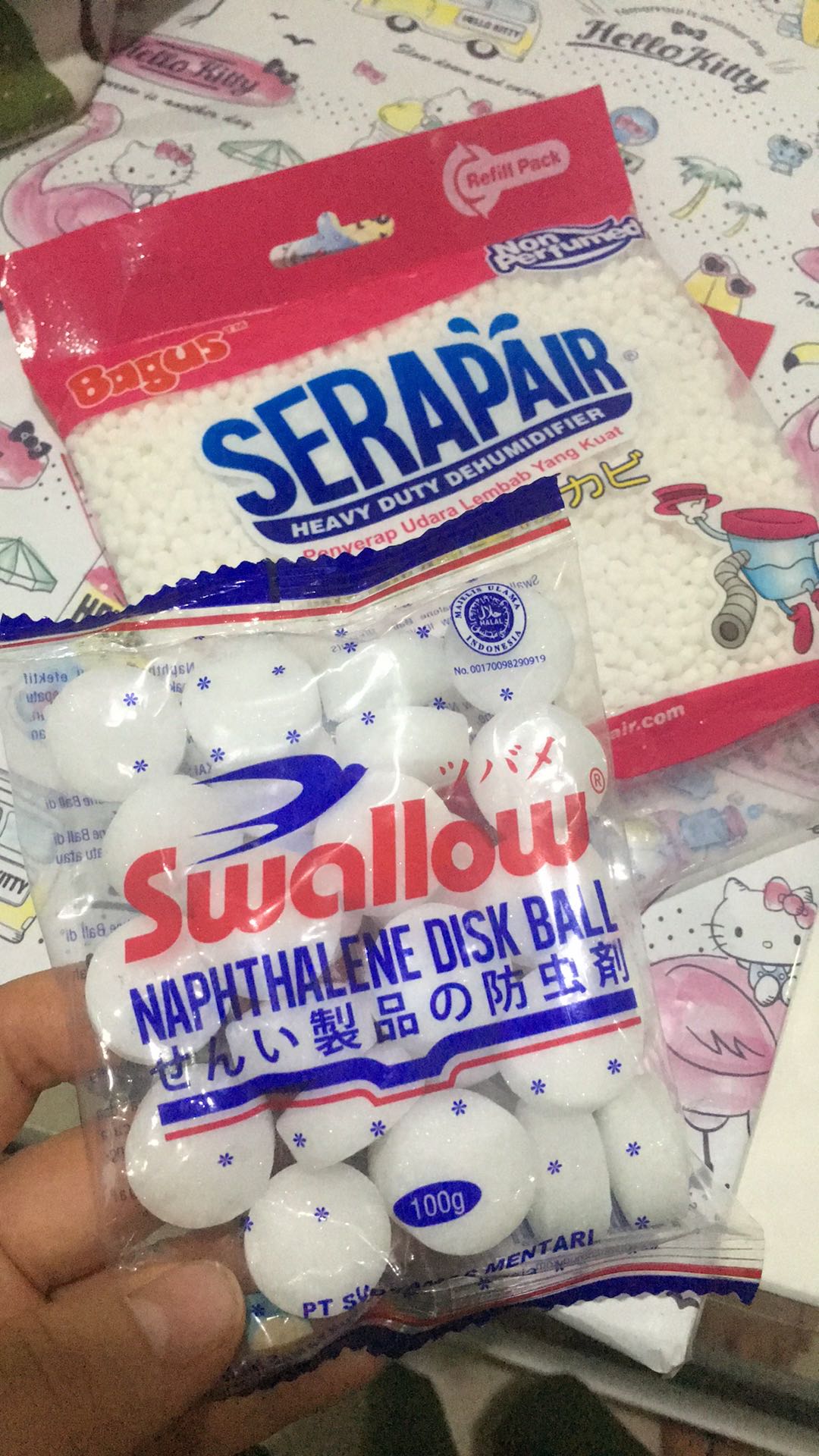 Swallow Kapur Barus/ Kamper/ Napthalene Ball 100gram