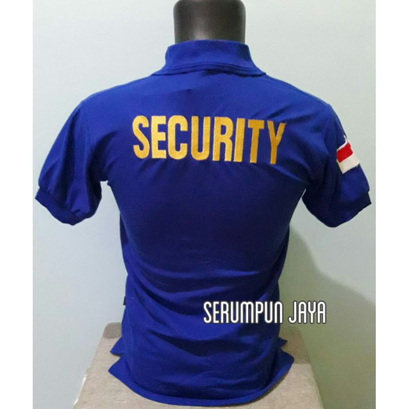 KAOS SECURITY TURN BACK CRIME WINGS - KAOS KERAH TBC LOGO WINGS BIRU FULL BORDIR