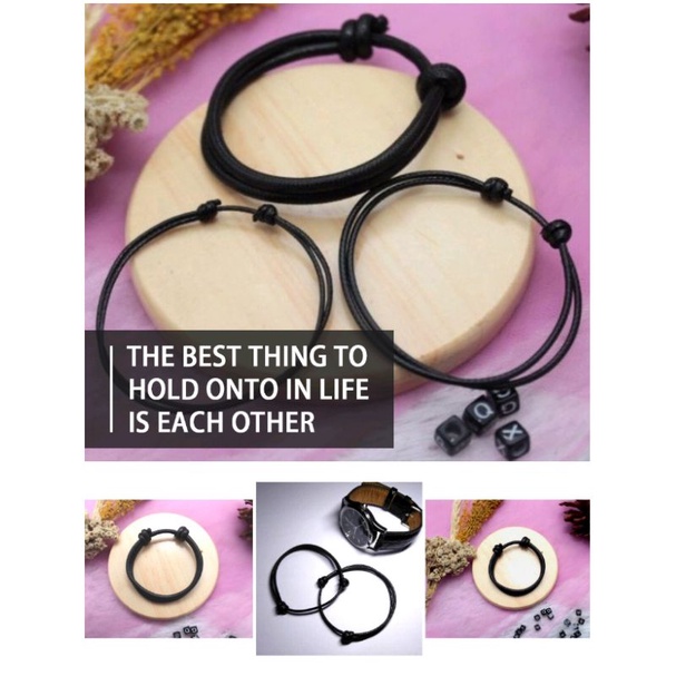 (COD) GELANG POLOS TALI KOREA ANTI AIR (beli 10 free 1) Gelang Couple/ Gelang Persahabtan pertemanan / gelang bestie / gelang viral / gelang murah / gelang terlaris / gelang pacaran / gelang hits / gelang huruf / gelang Costum / gelang nama / gelang inisa