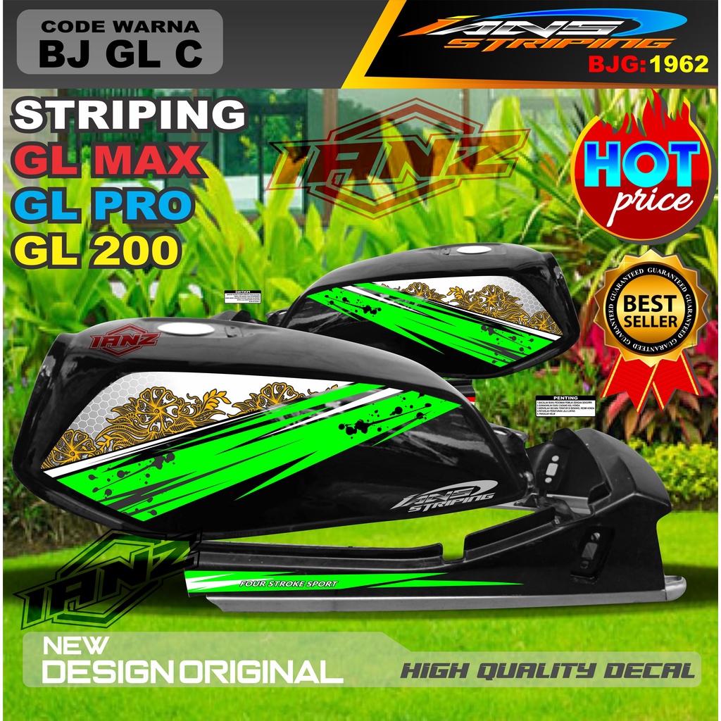 STIKER STRIPING MOTOR GL MAX GL PRO GL 100 / STRIPING MOTOR GL TERBARU / STIKER MOTOR TERMURAH / STRIPING GL MAX / STIKER GL PRO / STIKER MOTOR