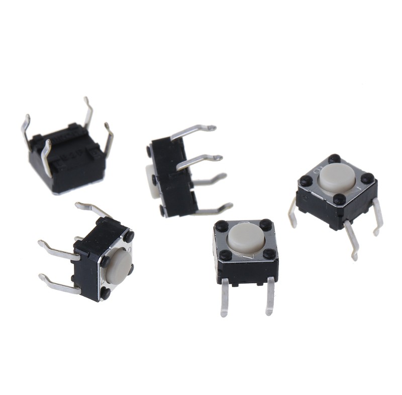 VIVI 5Pcs Mouse Micro Switch for Logitech M185 M215 G300 G402 G602 M570 6x6x4.3mm