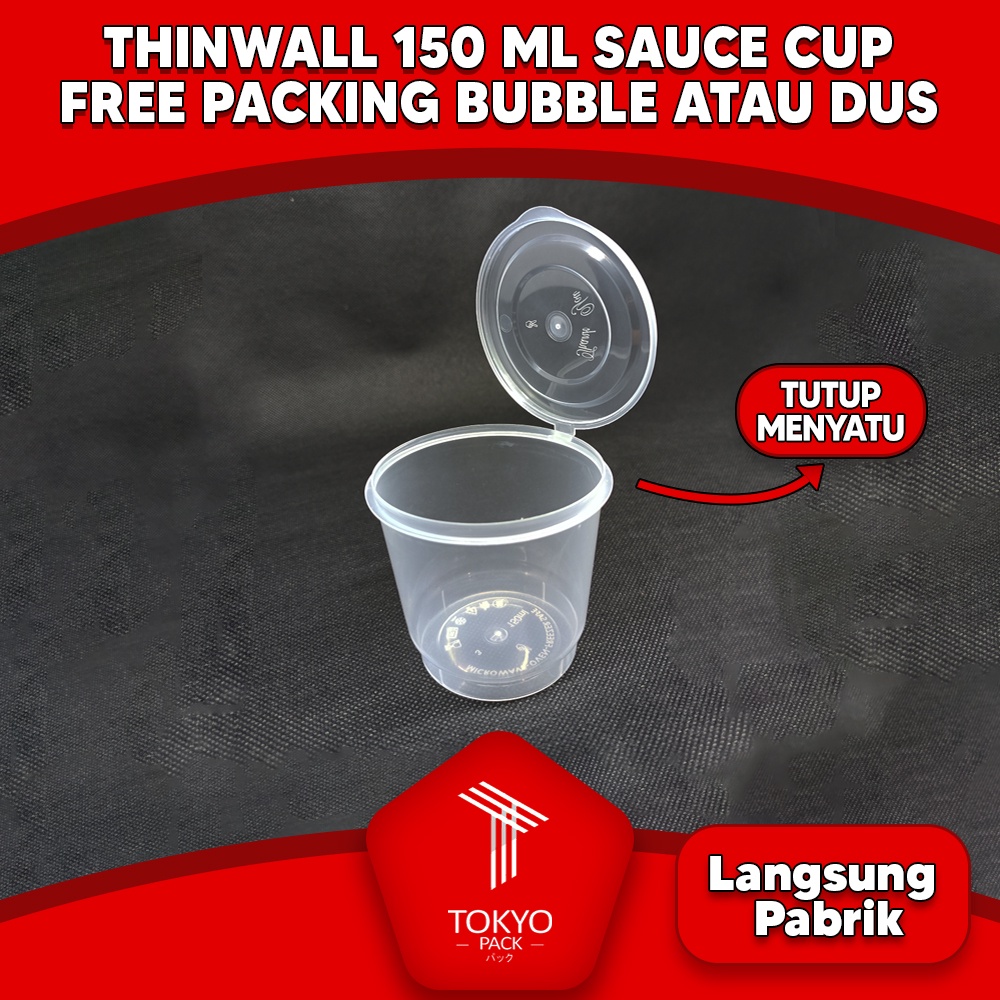 THINWALL CUP 150ML - SAUCE CUP 150 ML - ISI 25 SET MURAH