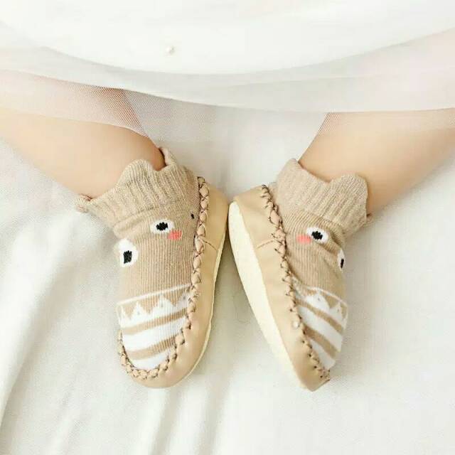SEPATU / KAOS KAKI BAYI KARAKTER PREWALKER ANTI SLIP &amp; ANTI LICIN