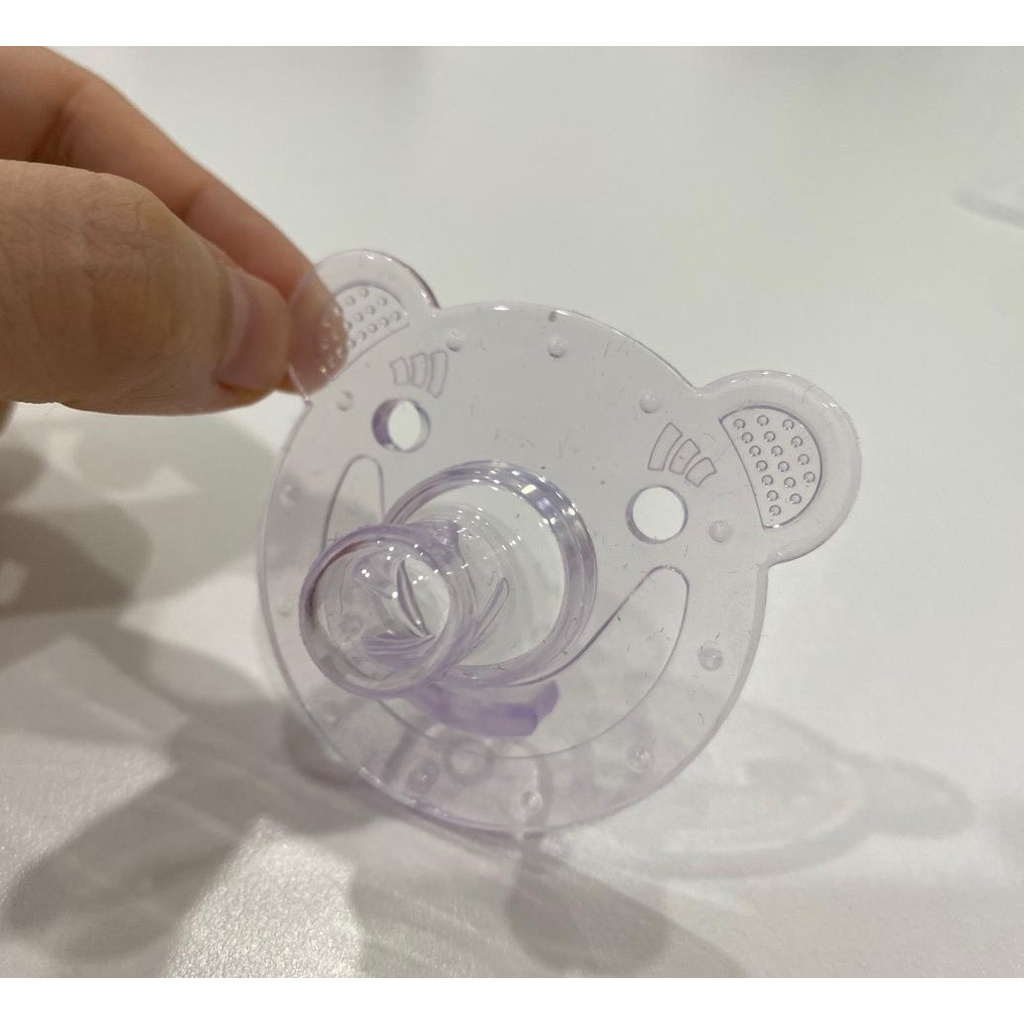 1234OS - Empeng / Dot Bahan Silikon untuk Newborn / Bayi.-T. Berr - Bening