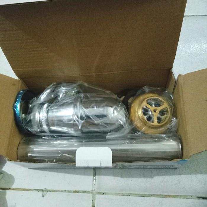 Washtafel Sifon Besi Lurus Soligen / Sifon Wastafel Botol Trap / Pipa Pembuangan