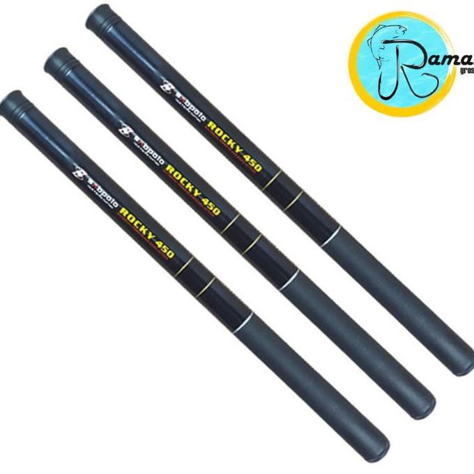 Joran Tegek Ruas Pendek Rocky 450 Hard Action Fiber