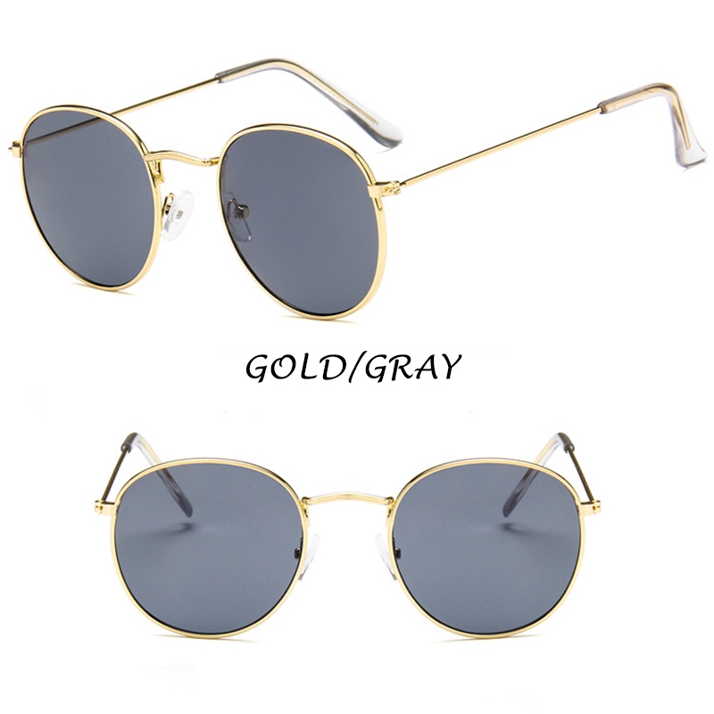 (YUZHU) Bayar di Tempat Korean Ulzzang Retro Bulat Wanita Kacamata Hitam Sunglasses Women