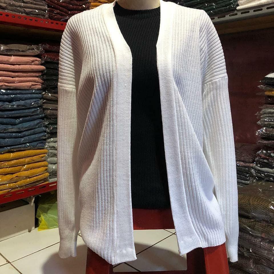 CARDY OUTER / Cardigan Oversize / Cardigan Wanita / Cardygan Rajut-off white