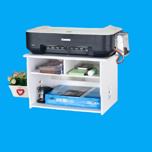 RAK GONDOLA / RAK MINIMARKET / RAK SUPERMARKET 5 LEVEL - MERAH RAK KOSMETIK BAHAN KAYU KOTAK KUAS MJ