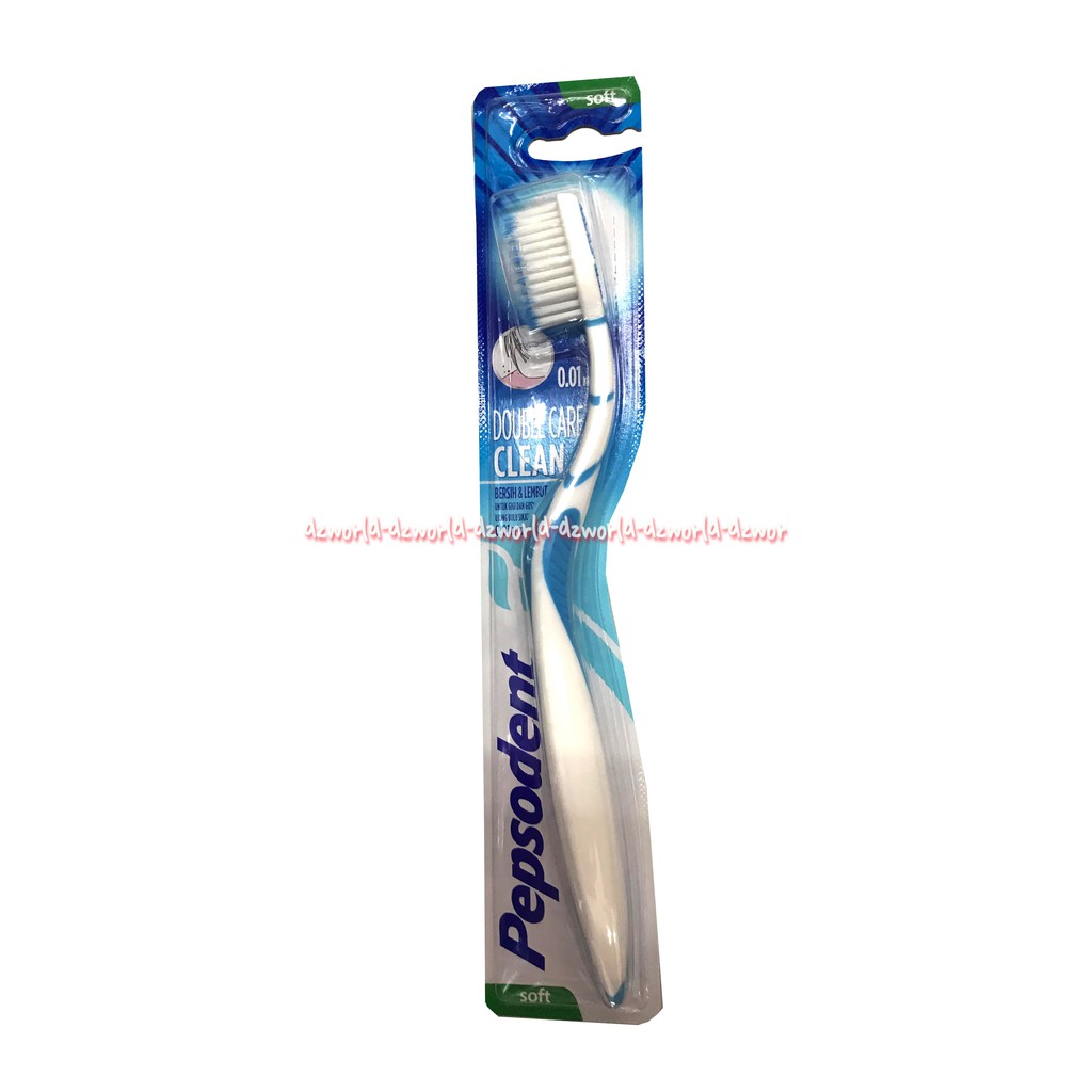 Pepsodent Double Care Clean Sikat Gigi Soft dengan bulu sikat 0.01mm yang lembut Pepsoden Toothbrush Double Care