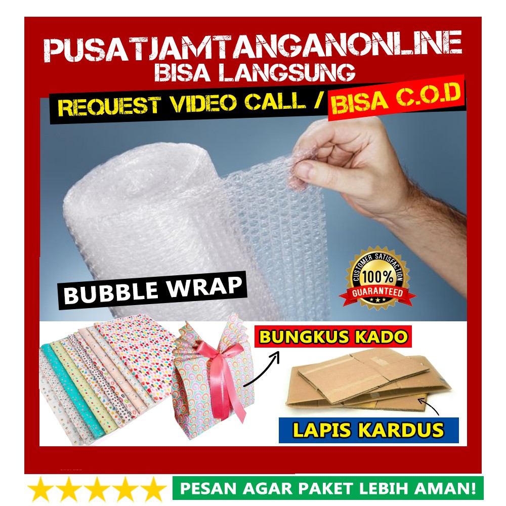 

Bubble Wrap Packing Pengaman Premium Anti Pecah Anti Rusak 100% Aman/ bungkus kado /lapis kardus