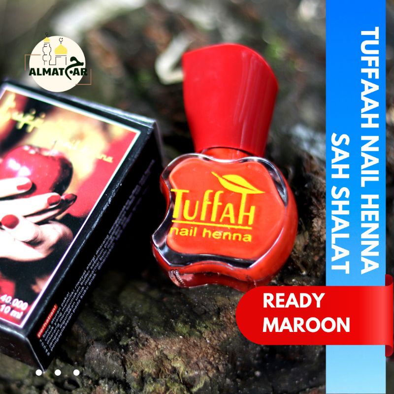 Tuffah Nail Henna Kutek kuku 10ml agen Resmi SAH SHALAT