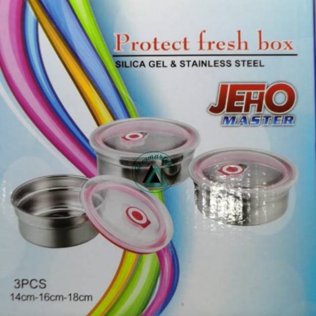 Jeho Food Container / Rantang Stainless / Food Container / Lunchbox/ Kotak Makan Silver