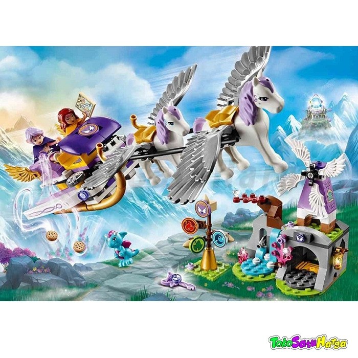 Brick Bela 10413 Fairy Aira Pegasus Sleigh Building Block Good QC