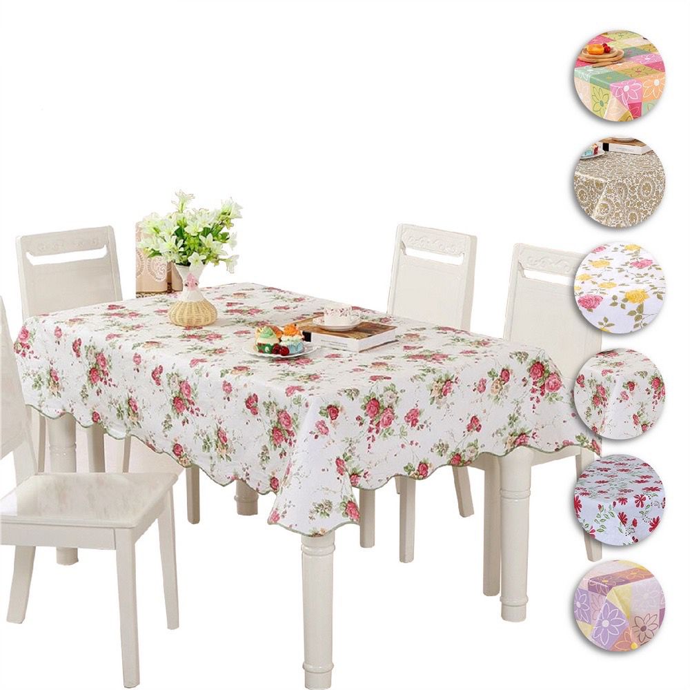 GUDDLIFE Taplak Meja Makan Anti Air Tebal JUMBO Persegi Panjang Plastik Murah Ukuran Besar Motif Bun