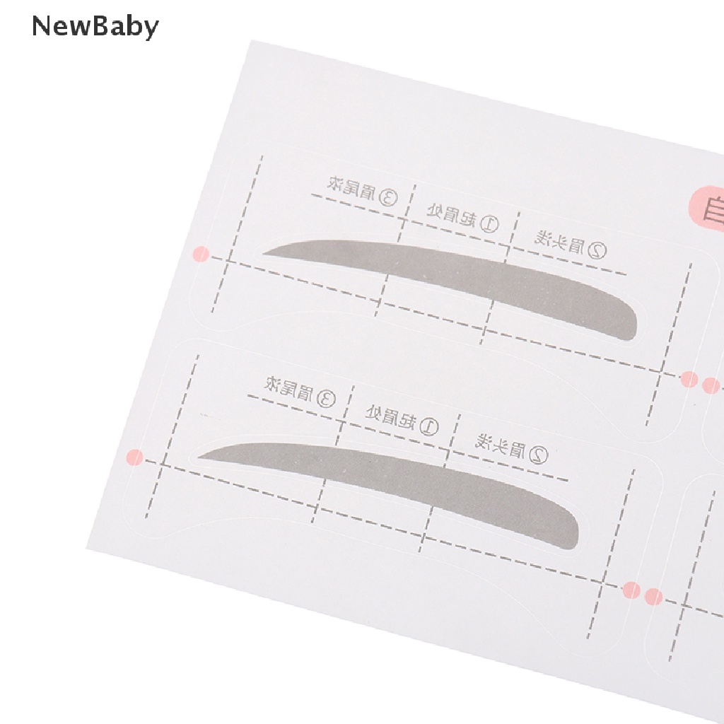 Newbaby 24 Pasang Stiker Template Panduan Gambar Alis Adjustable