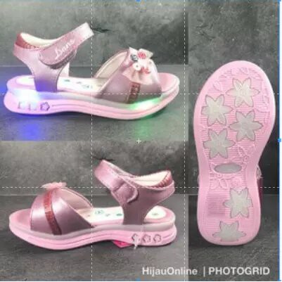 Sepatu LED Lampu Anak Perempuan Dans Jenika