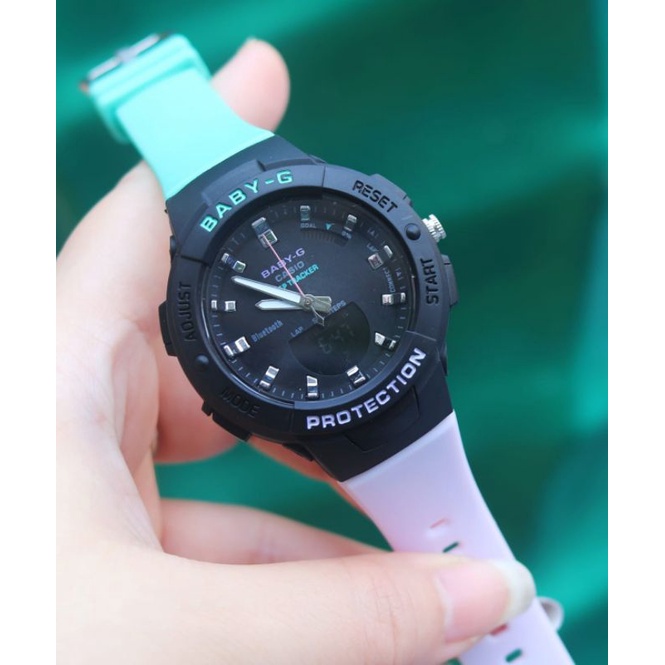 [9 WARNA] Jam Tangan Wanita Anak Anak Baby-G Casio Dualtime Rubber