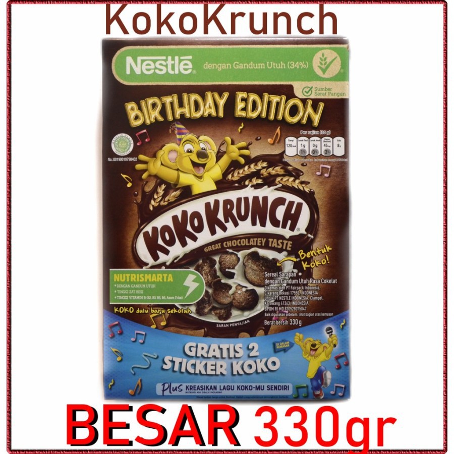 

KOKO KRUNCH NESTLE sereal sarapan gadnum coklat 330g