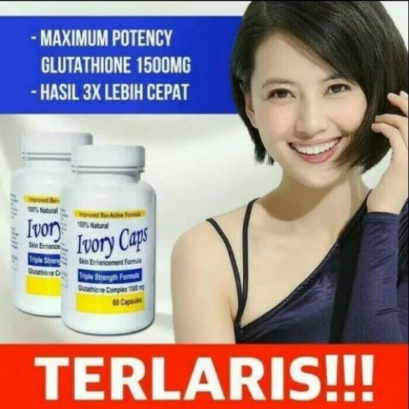 Ivory caps original herbal pemutih kulit pemutih badan pemutih wajah ivory caps