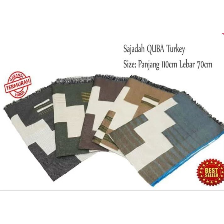 SAJADAH TIPIS BESAR Quba Al-Bahar Grosir Kodian Murah Sejadah Minimalis Travel Traveling Travelling Turkey Turki Turkiye 70 x 110 cm Hadiah Sovenir Souvenir Hajatan Besar Tipis Bulu Sedang Masjid Mesjid Pria Wanita Dewasa Karpet Bagi Gift Kado Sunatan