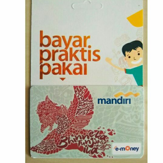 Mandiri e-Money /Garuda Bhinneka Tunggal Ika ORI /Like eTOLL Tapcash Flazz or Brizzi