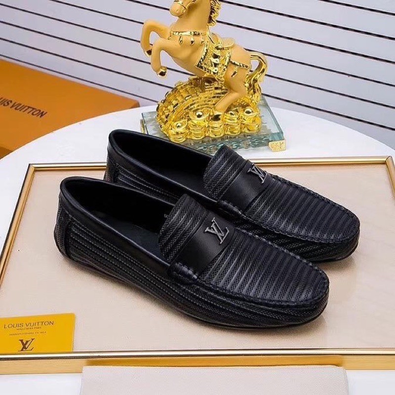 SEPATU LOAFERS PRIA KULIT CASUAL LV-02 MIRROR 1:1