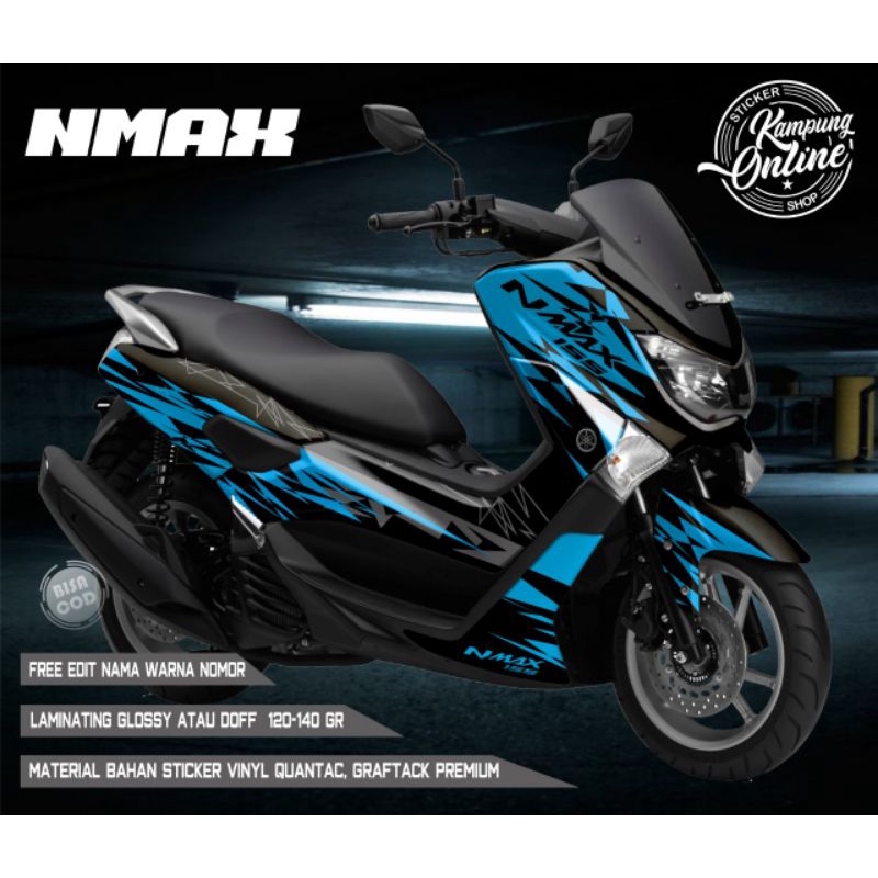 Stiker Decal NMAX Old Stiker Striping Full Body variasi sticker striping motor aksesoris motor custo