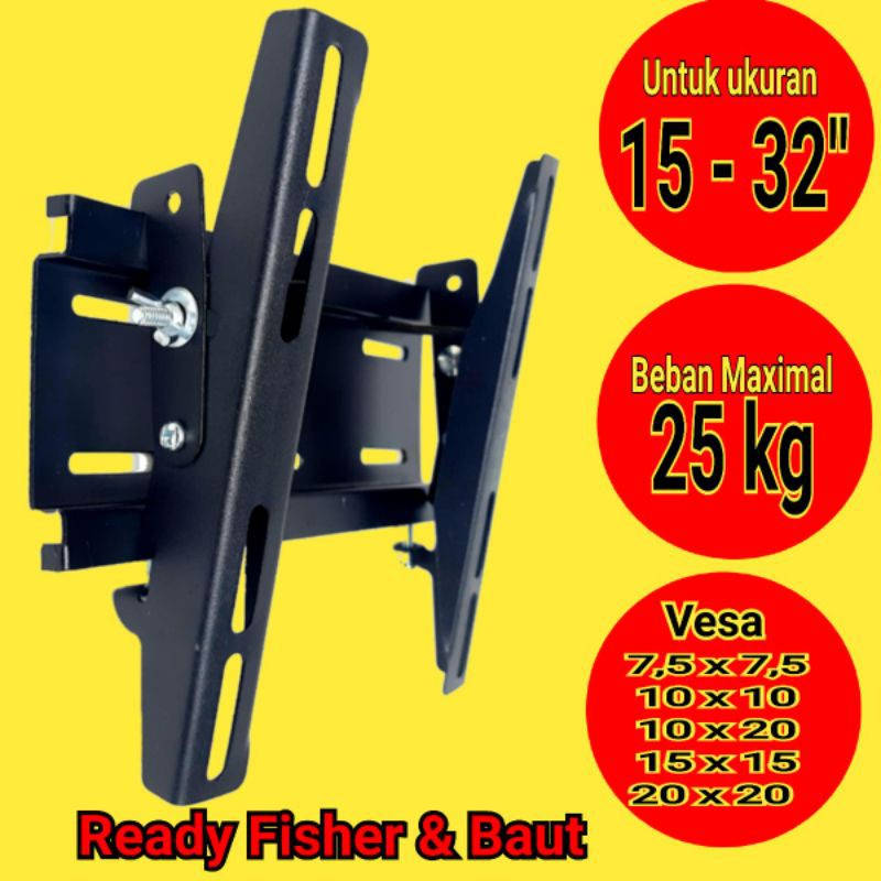 Bracket TV 32 Inch Universal Adjustable Tilt MAXX