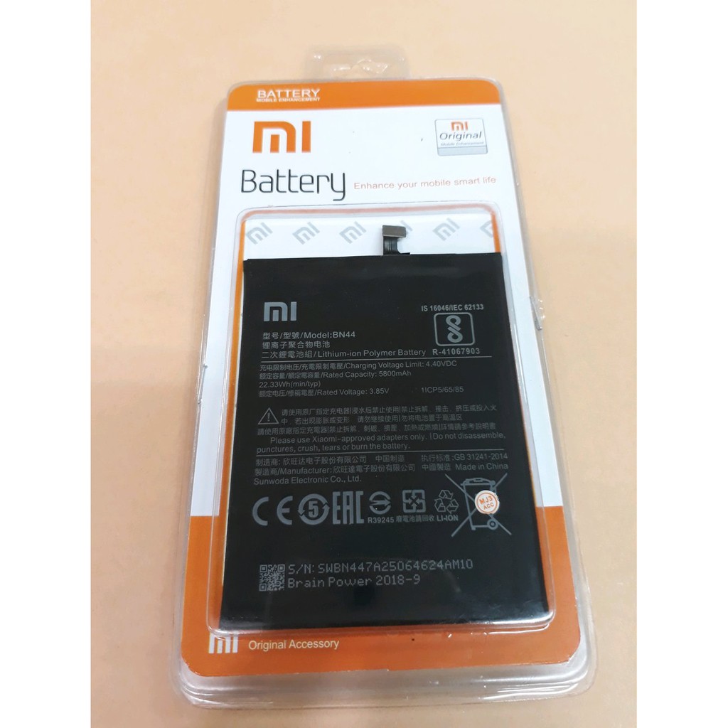 ORI 100% BATERAI XIAOMI BN44 REDMI 5 plus