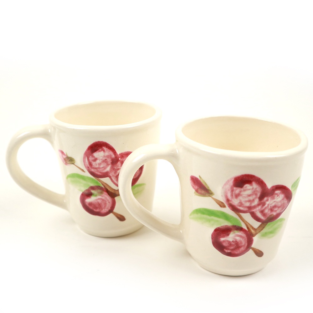 Mug Keramik Love Set 2 Pcs Cherry