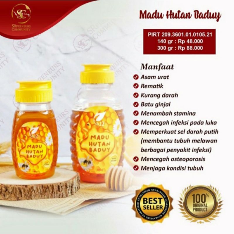 

Madu Hutan Baduy SR12 Asli - Madu Murni