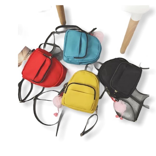 Tas Ransel Wanita Mini Kecil Polos Backpack Sandang Punggung Fashion