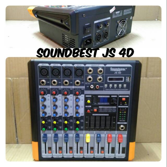 POWER MIXER 4 CHANNEL SOUNDBEST JS 4D