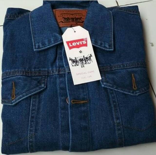 Jaket Jeans Cowok Cewek Biowash