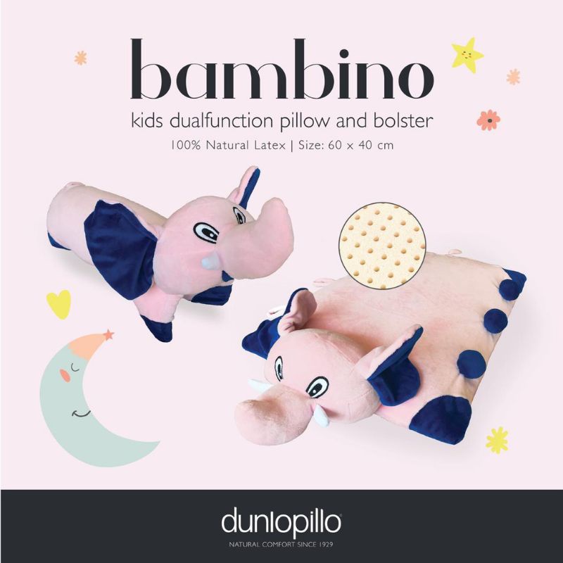 Dunlopillo Bambino Natural Latex Doll Pillows bantal boneka - pink